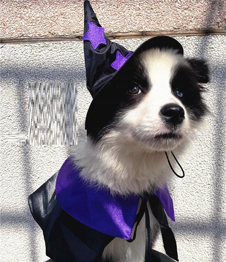 Enchanting Pet Halloween Wizard Costume Set